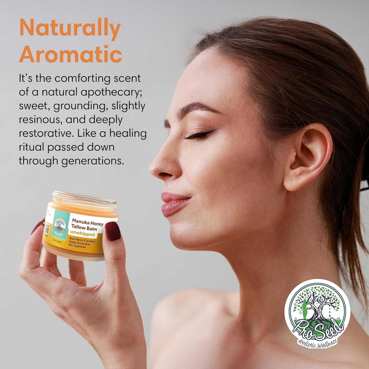 ProSeed Holistic Wellness 2oz-glass-jar packaging highlights eco-friendly design