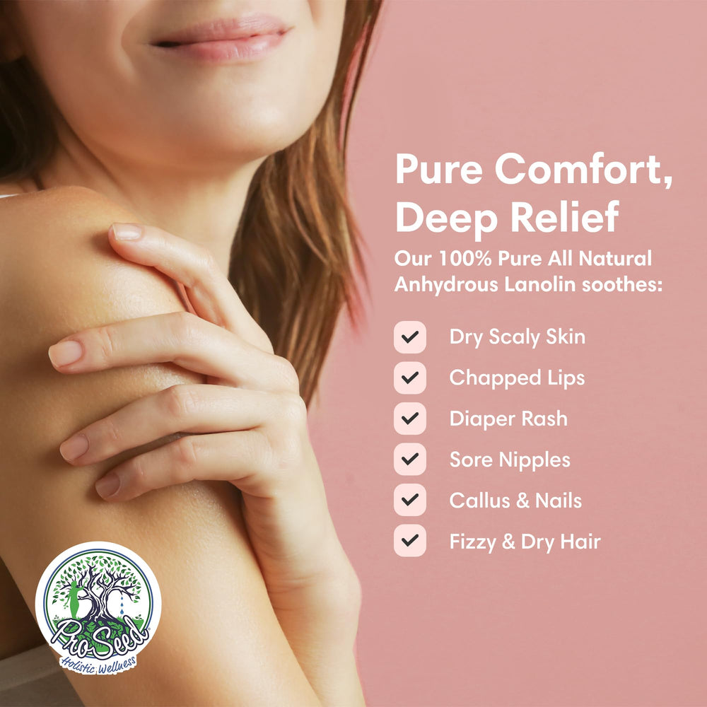 ProSeed Holistic Wellness lanolin balm hand skin care hydration.