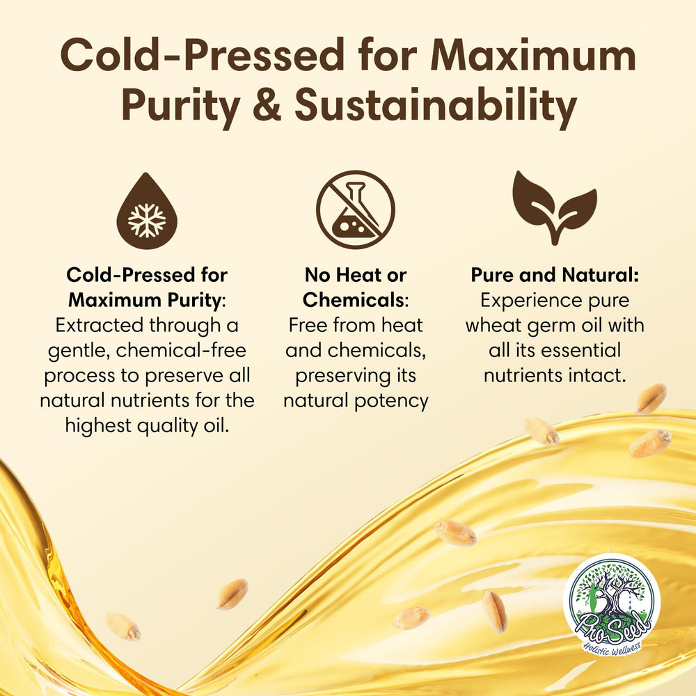 ProSeed Holistic Wellness wheat germ oil application—versatile use for skincare and aromatherapy blends.