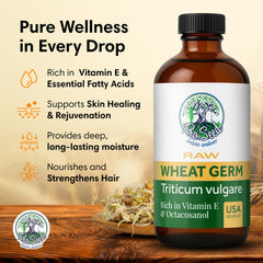 ProSeed Holistic Wellness wheat germ oil ingredients—Vitamin E and essential fatty acids highlighted.
