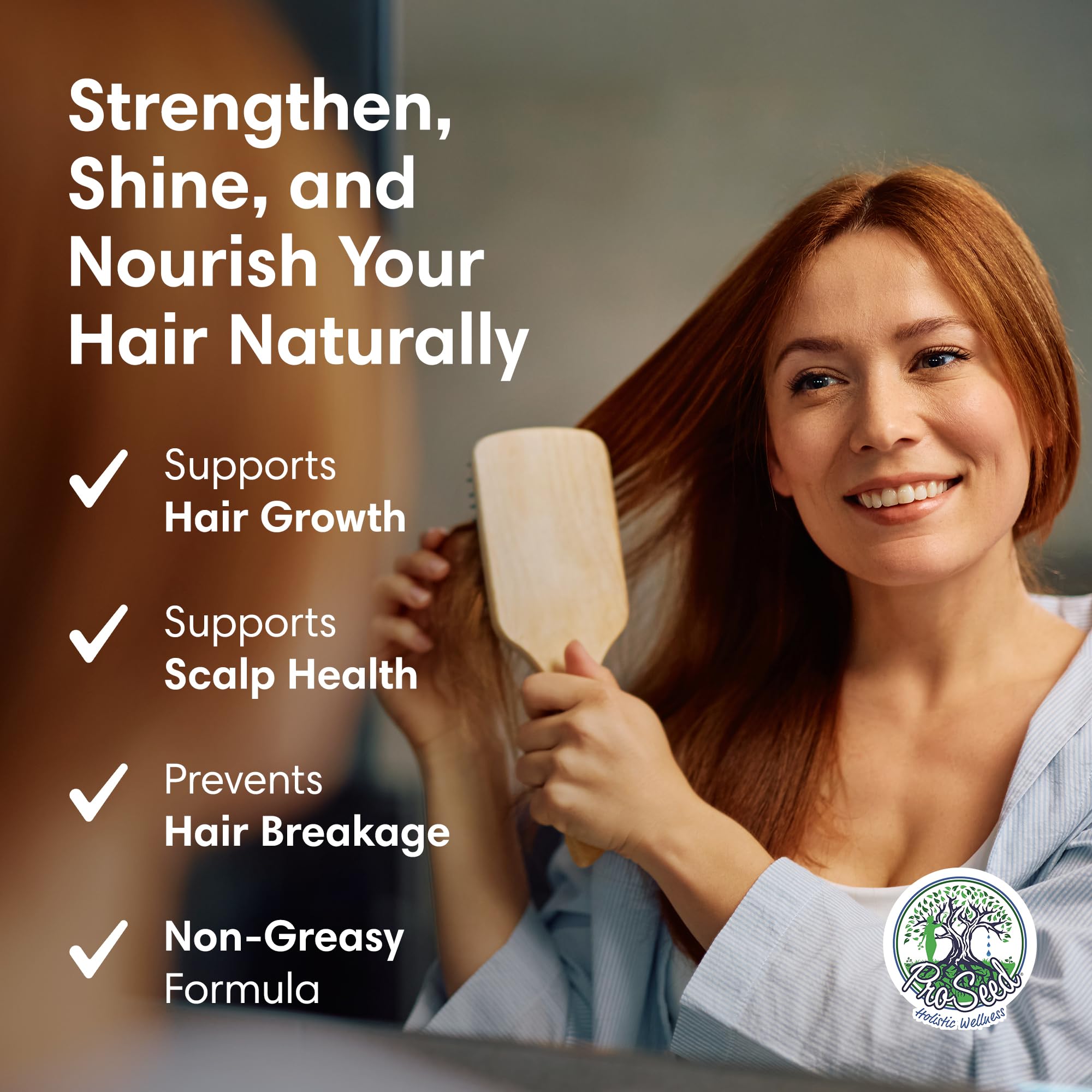 ProSeed Holistic Wellness wheat germ oil on skin—hydrating, nourishing feel for daily care.