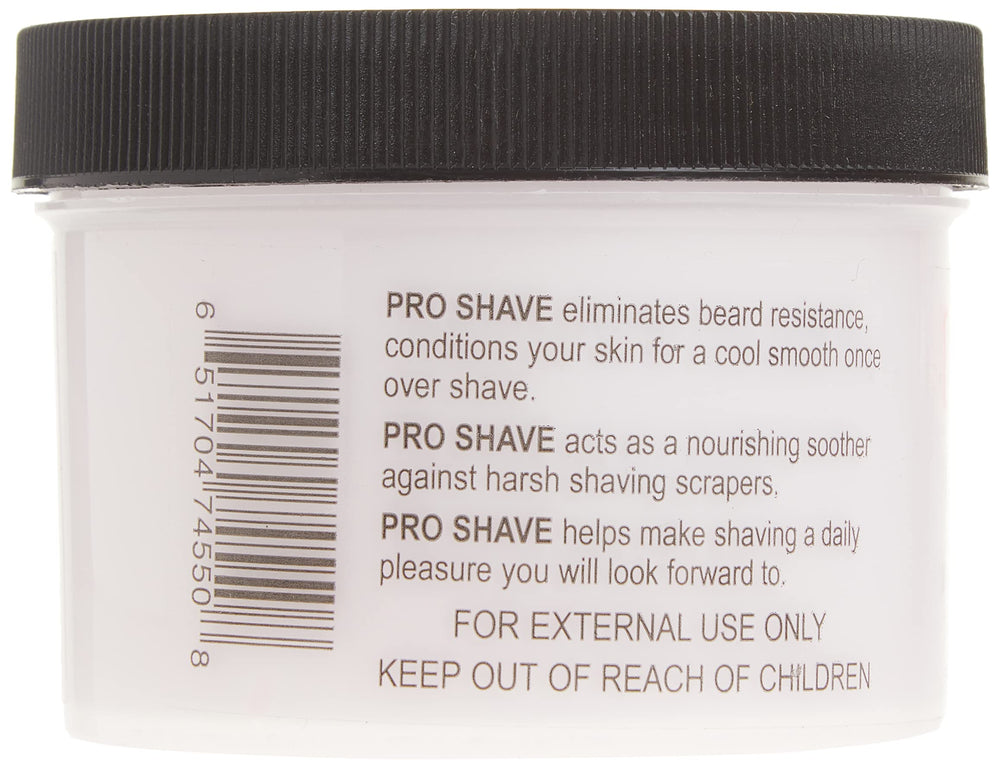 Proshave Shaving Cream one-pass shave illustrating quick glide.