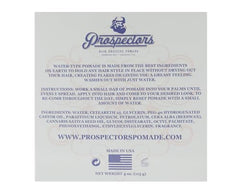 PROSPECTORS Diamond Hair Pomade used for a polished pompadour.