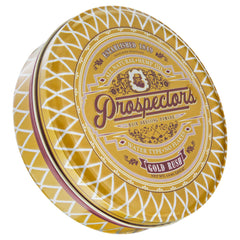 PROSPECTORS Gold Rush Hair Pomade tin shows premium hold and natural shine.