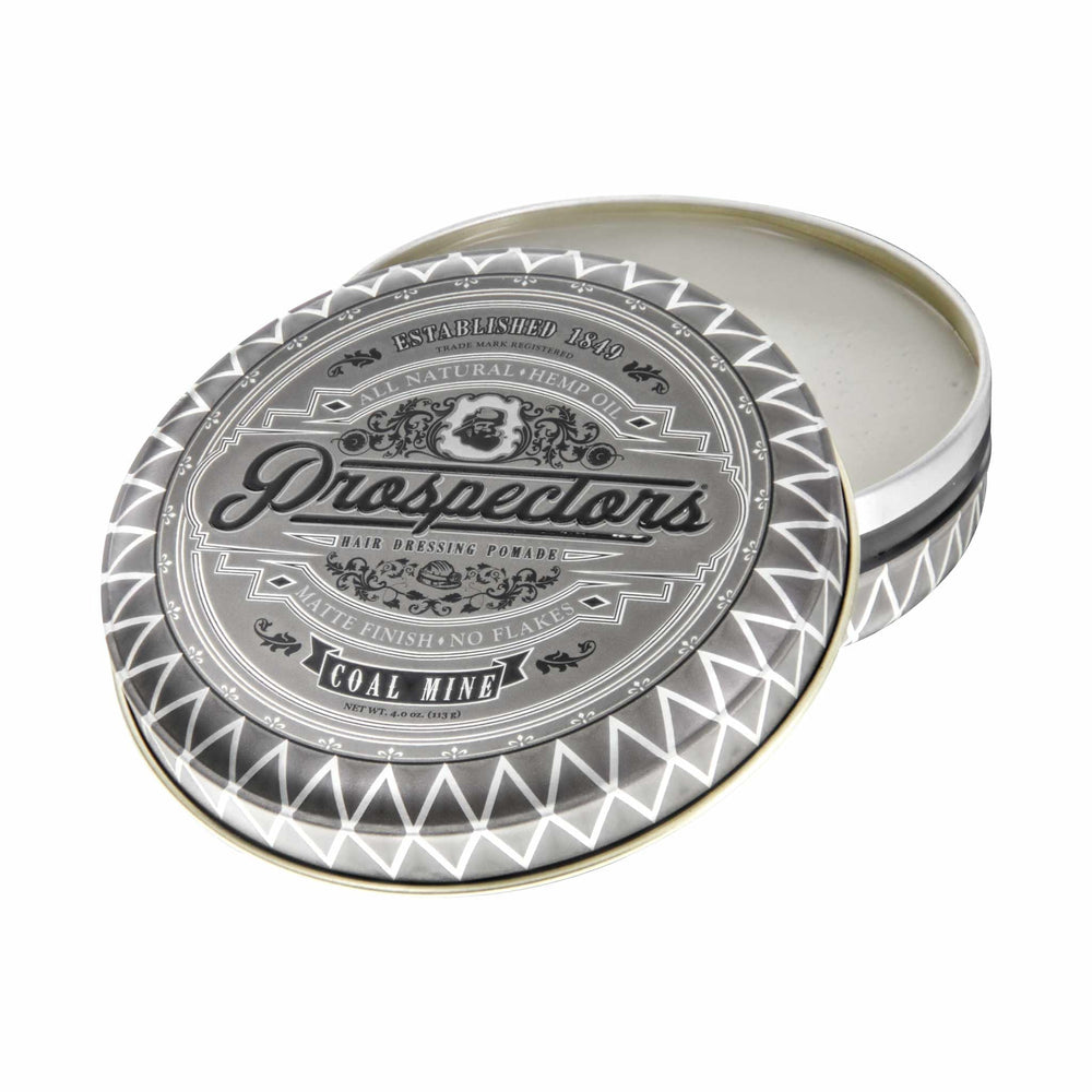 Prospectors Pomade Coal Mine hands applying shows easy application and medium hold.
