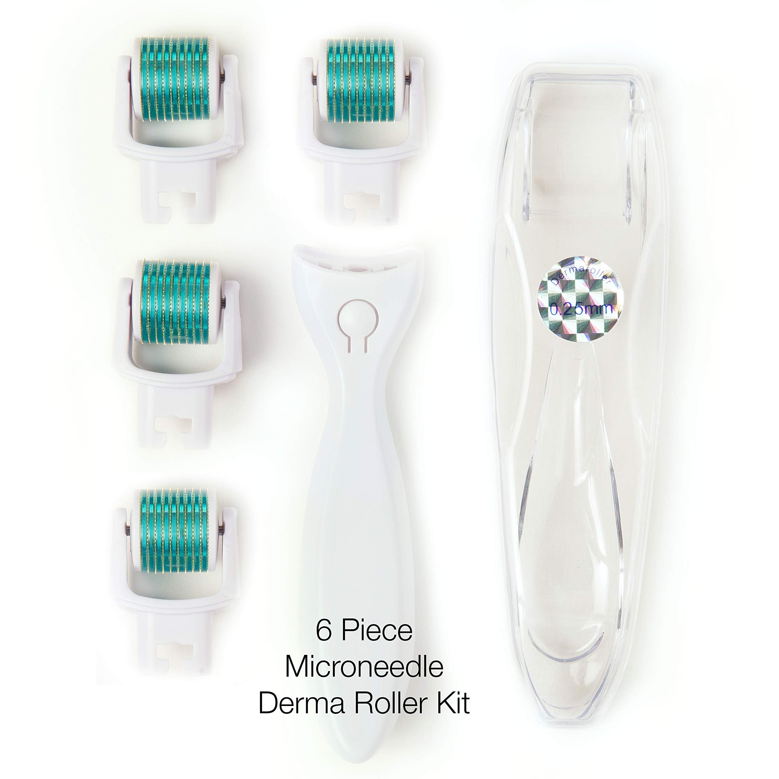 Prosper Beauty DermaRoll titanium needles close-up demonstrates durability for precise exfoliation
