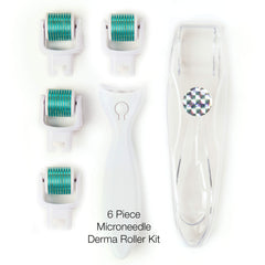 Prosper Beauty DermaRoll titanium needles close-up demonstrates durability for precise exfoliation