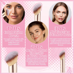 ProSuites 370S precision angled brush for fine edge work around eyes