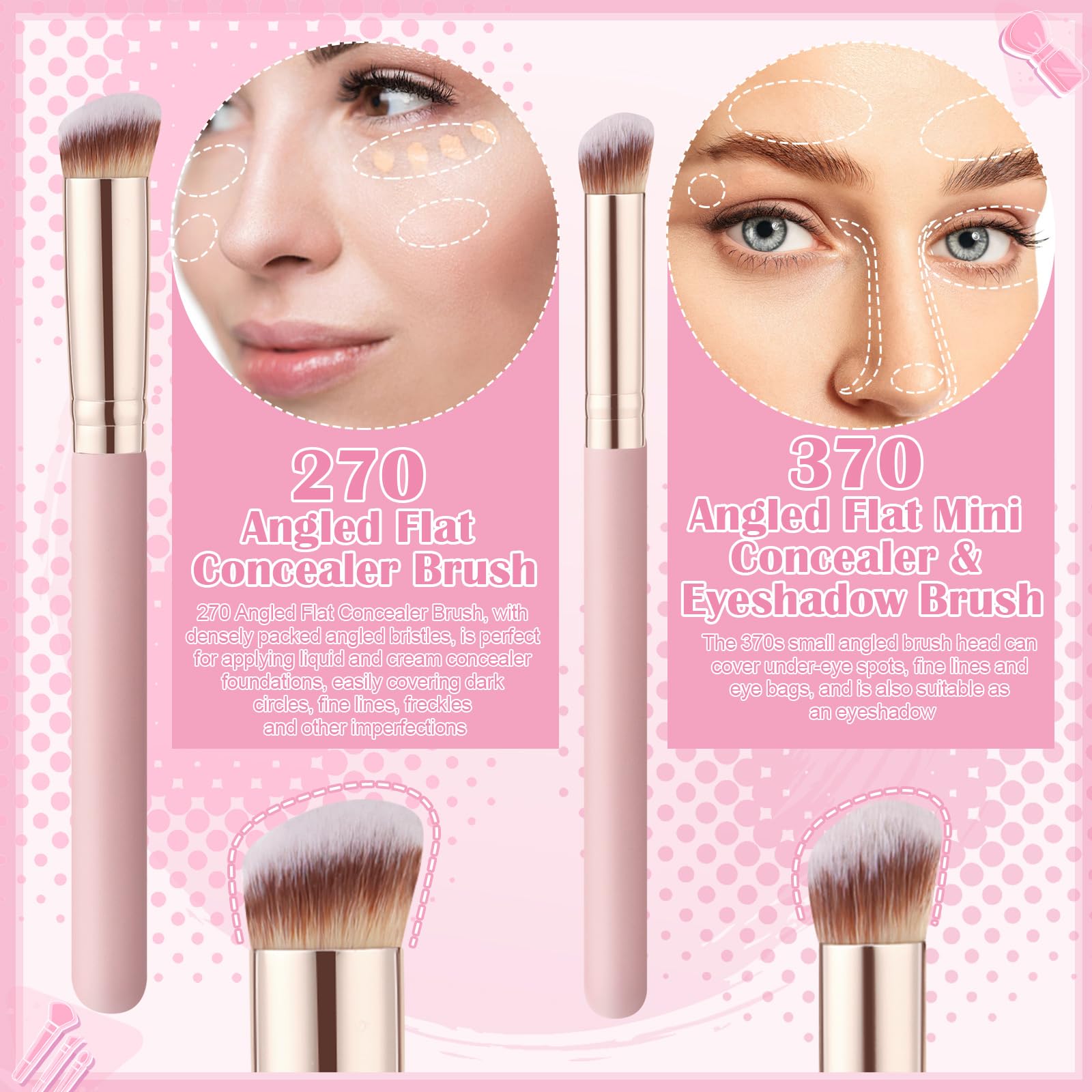 ProSuites 370 concealer brush detail for small blemish concealment