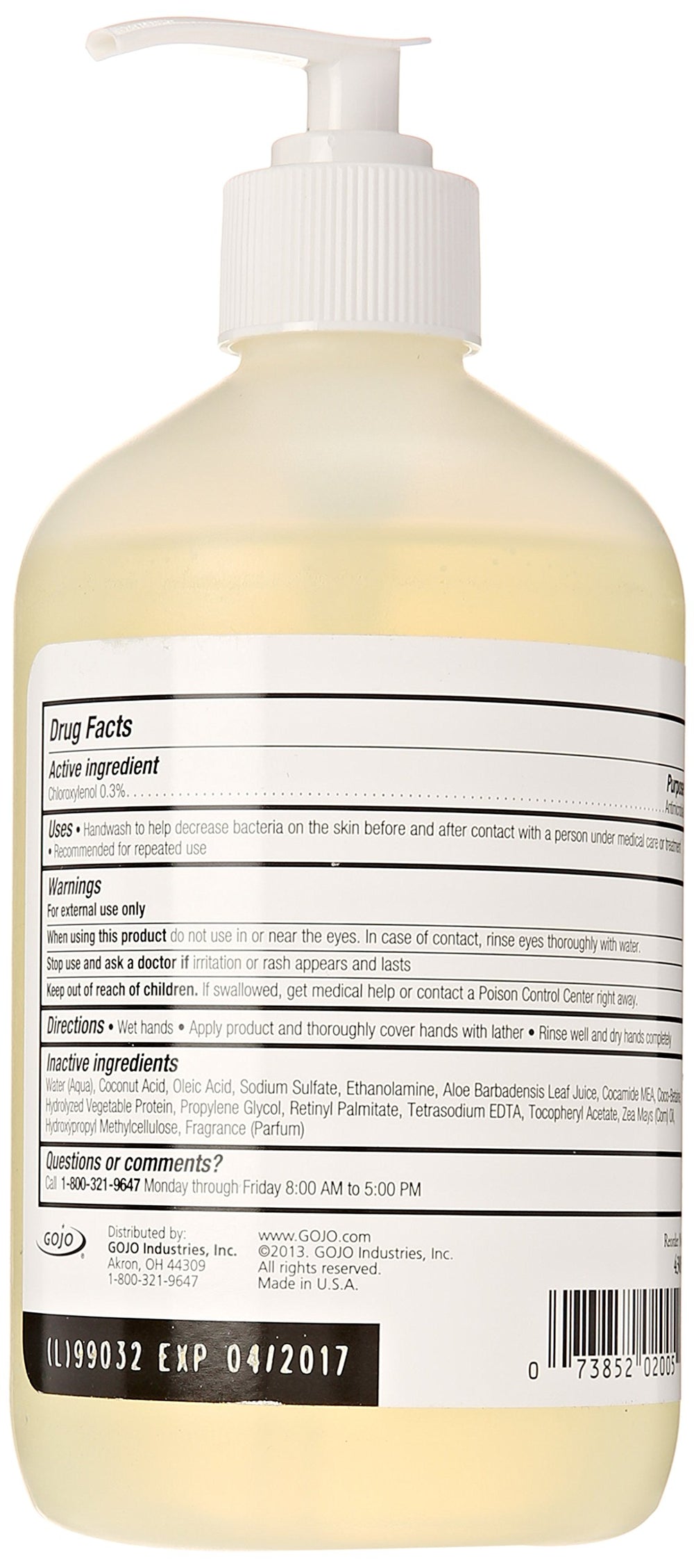Provon antimicrobial lotion soap, close-up lather, highlighting conditioning formula for softer hands after use.