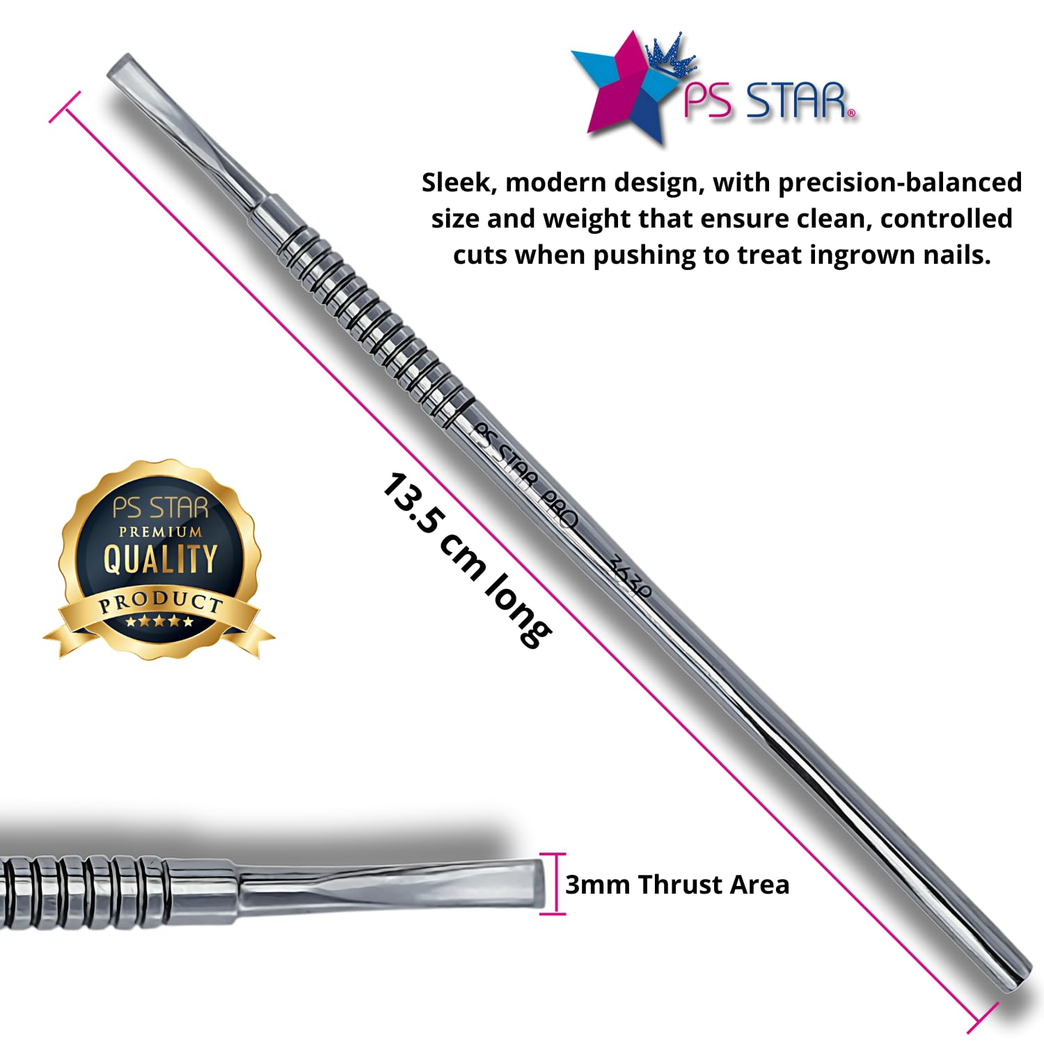 Ps Star 363P PODO PRO cutter pro-grade weight reduces hand fatigue.