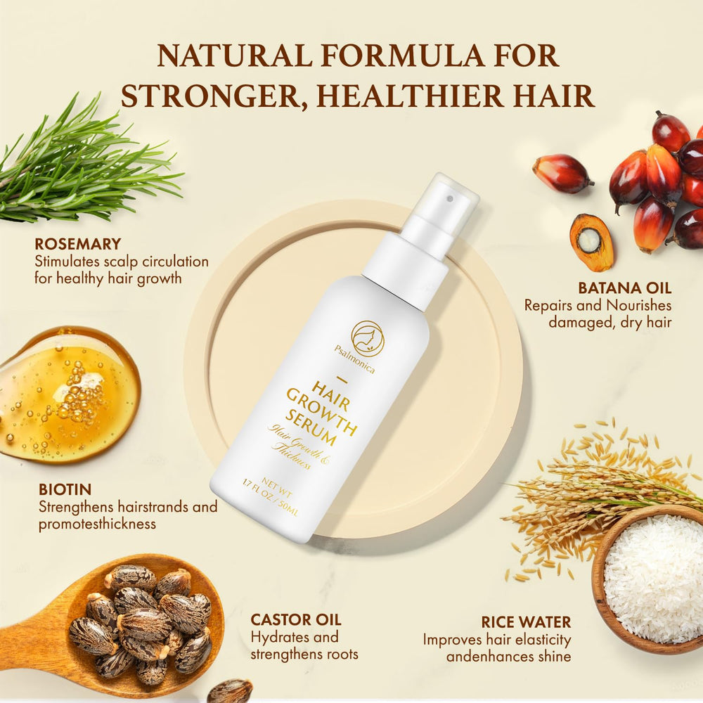 Psalmonica Rice Water label on bottle highlighting gentle formulation