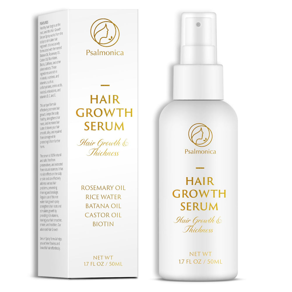 Psalmonica Hair Growth Serum rosemary bottle for scalp nourishment
