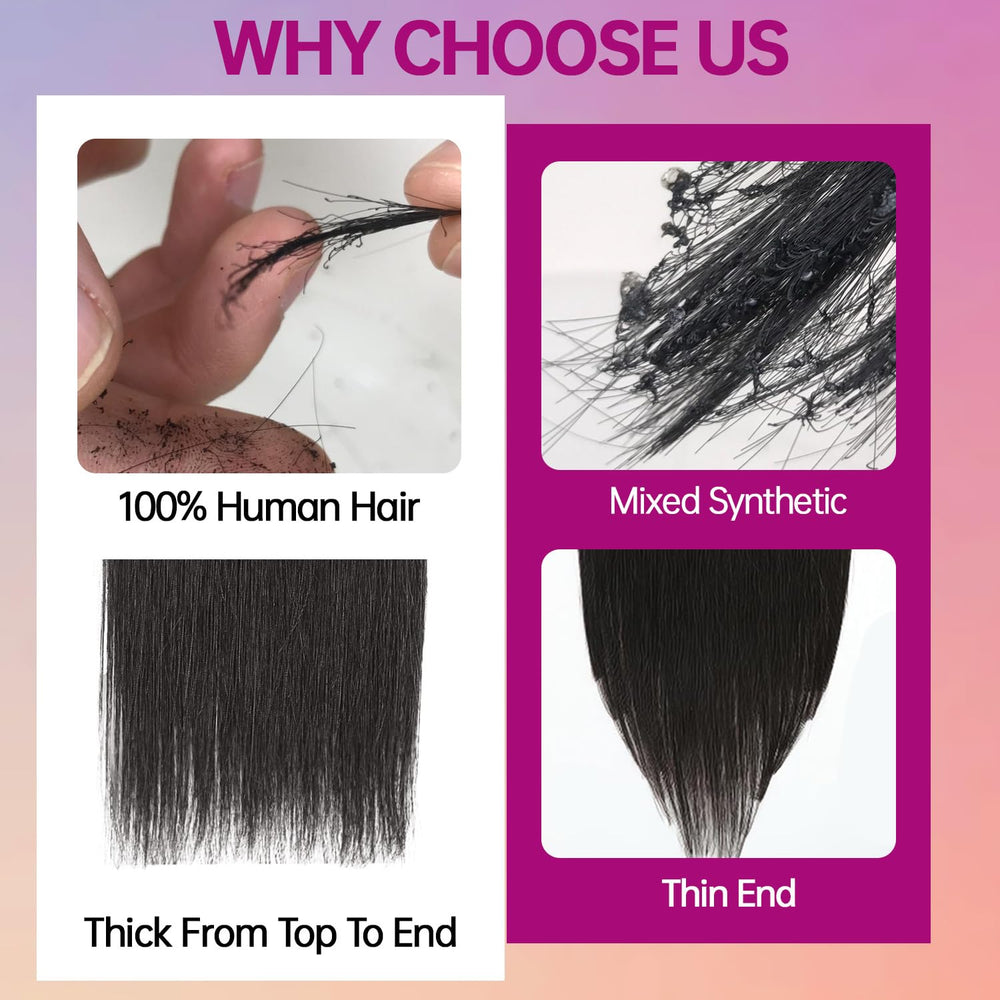 Psiool 8pcs clip-in set provides easy volume for fuller styles.