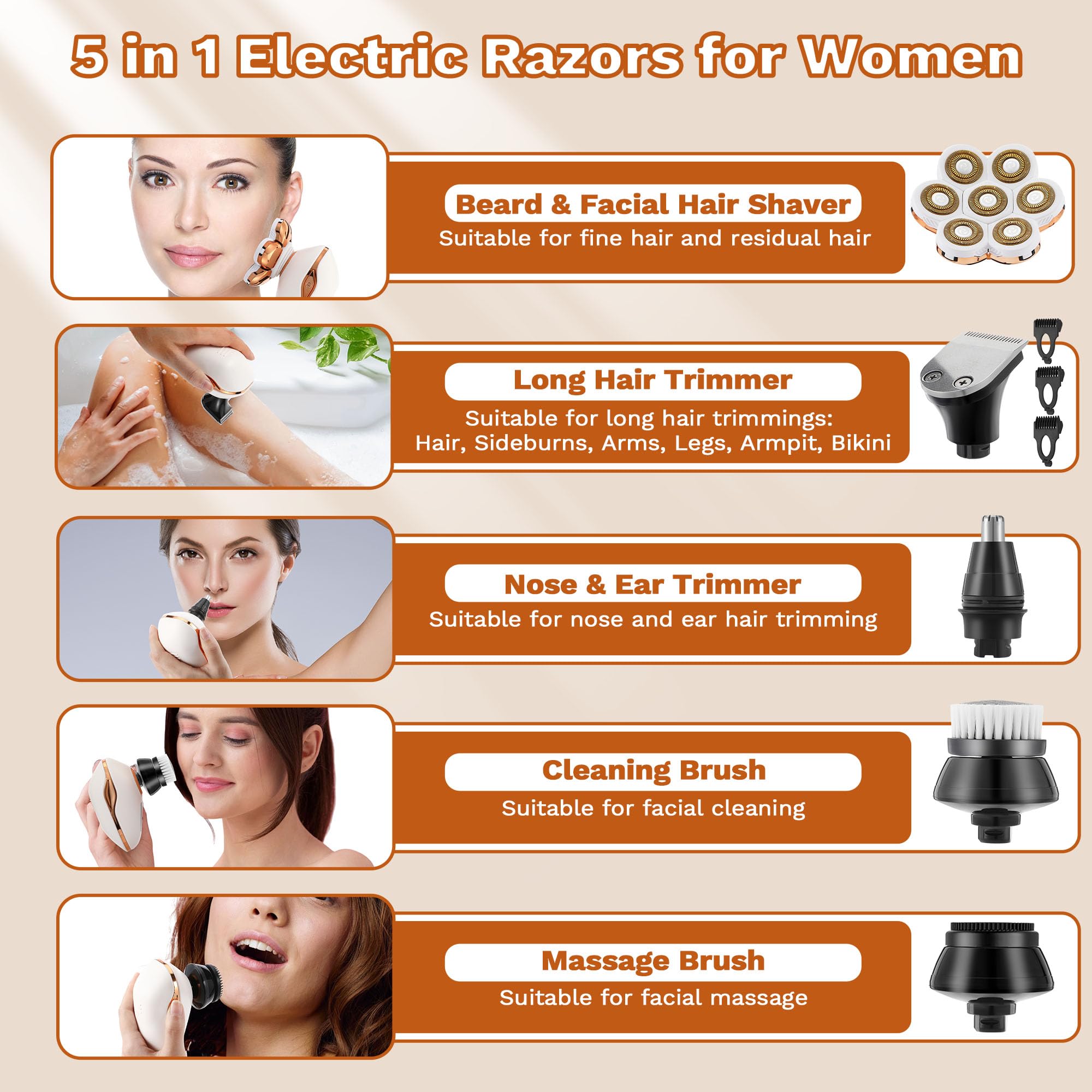 Psmicor waterproof bikini-trimmer ready for wet and dry use in shower routines