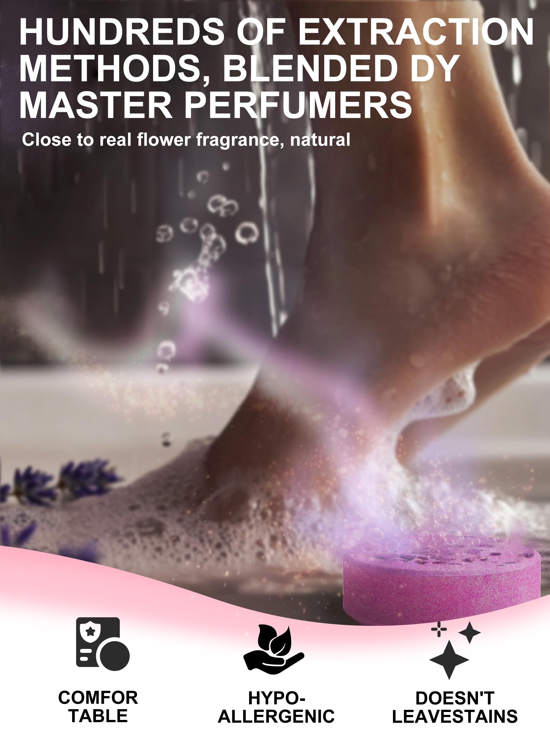 Psnli shower steamer rose romantic aroma for spa-like moments