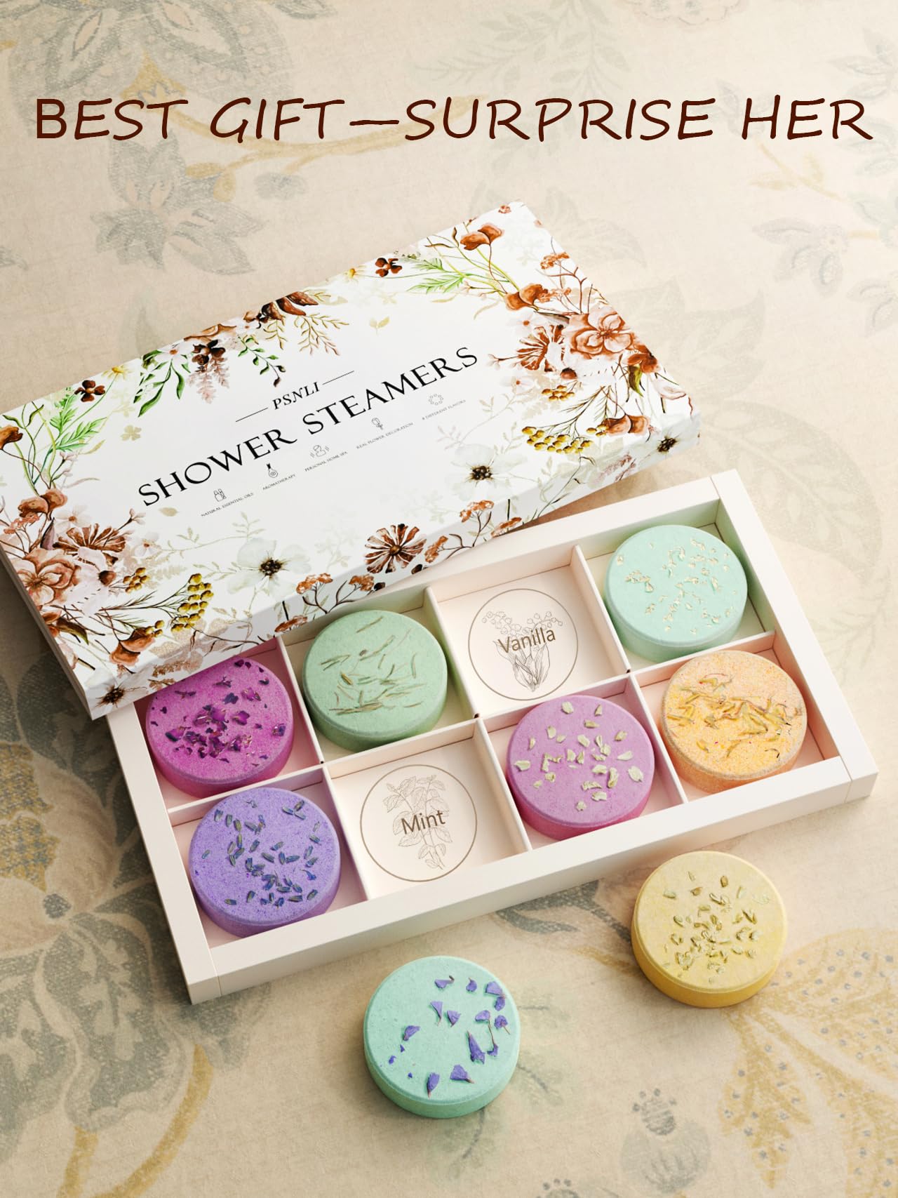 Psnli shower steamer vanilla summery freshness for relaxing mornings