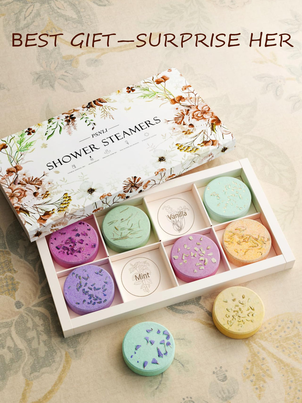 Psnli shower steamer vanilla summery freshness for relaxing mornings