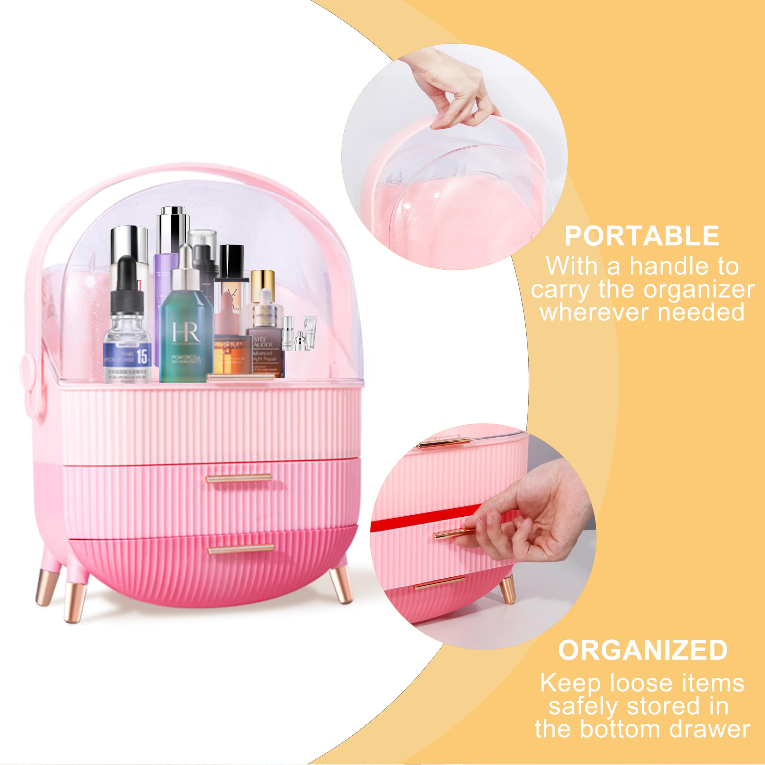 Ptesly belt-handle portable organizer ready for parties and travel