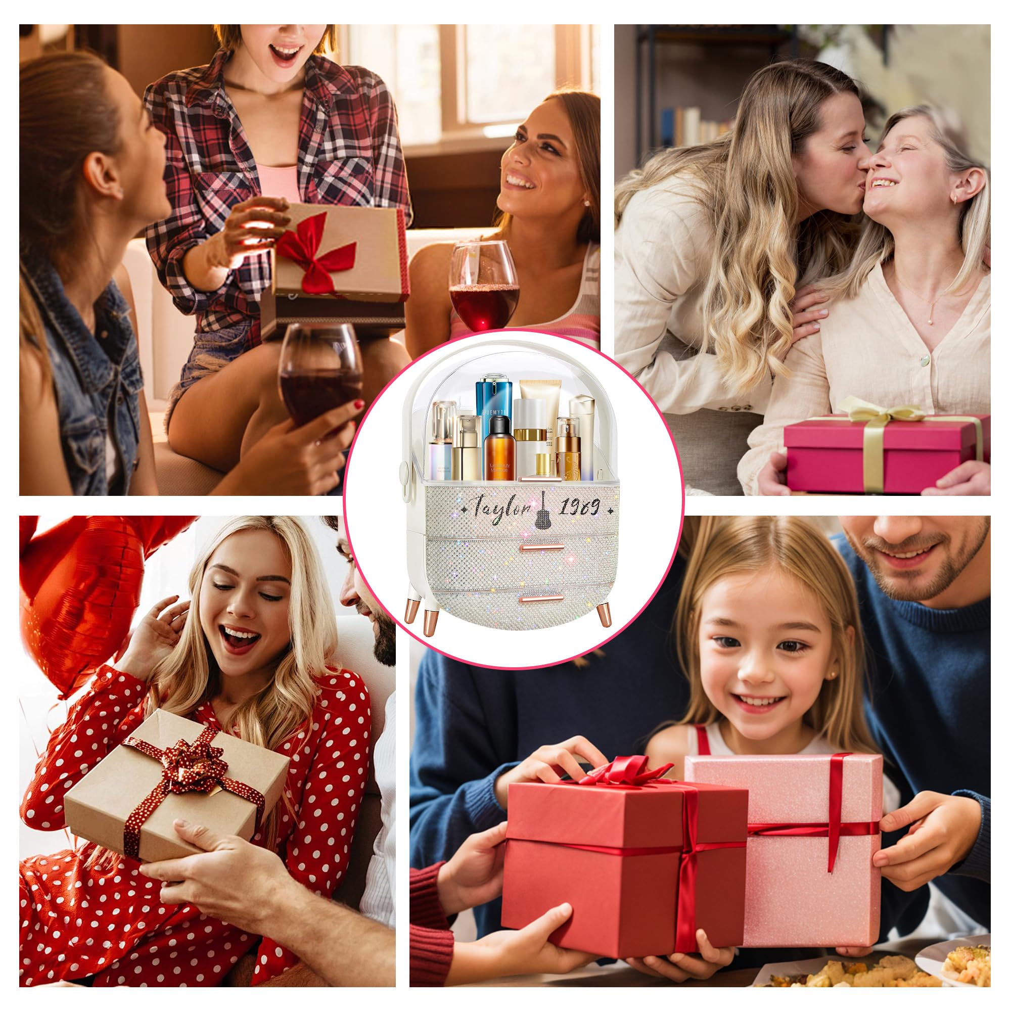 Ptesly Bling makeup organizer gift-ready packaging adds sparkle to teen gifting moments