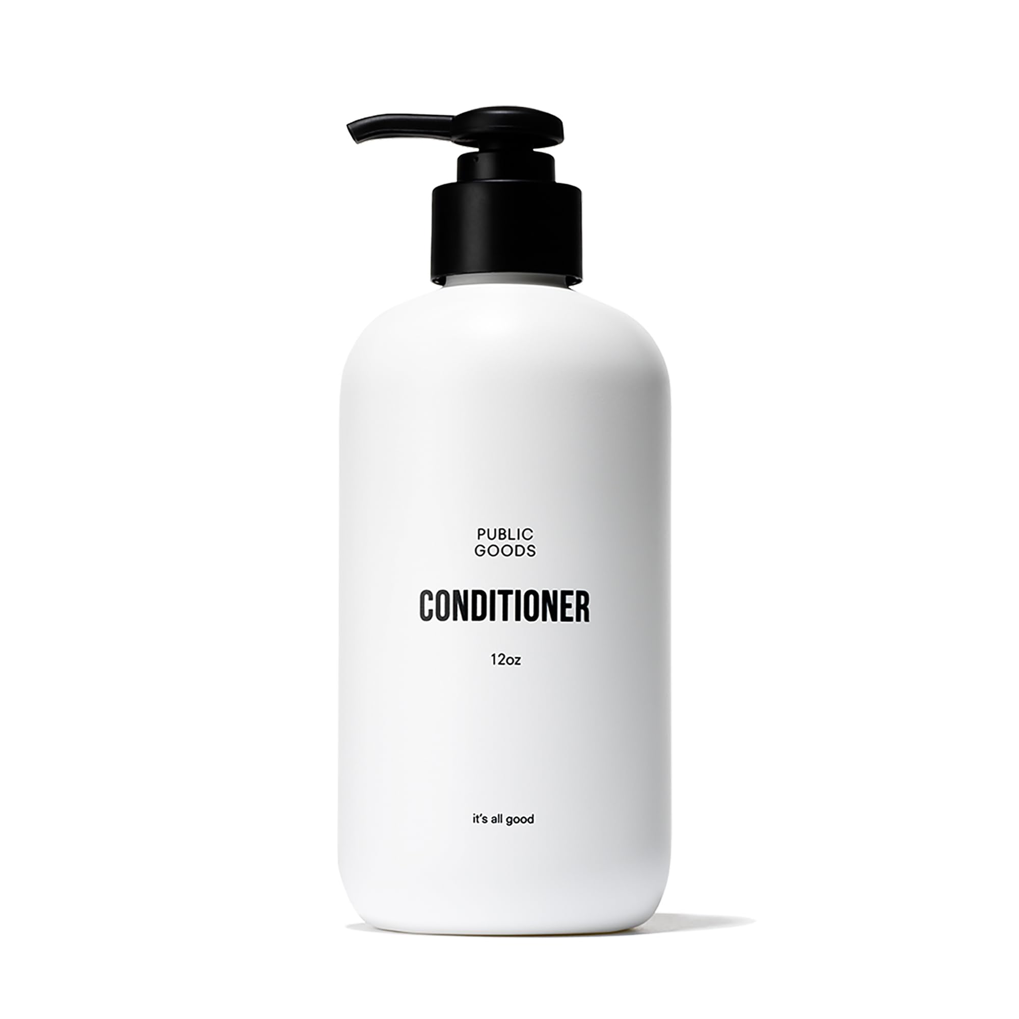 Public Goods conditioner bottle ready for daily hydration and environmental protection.