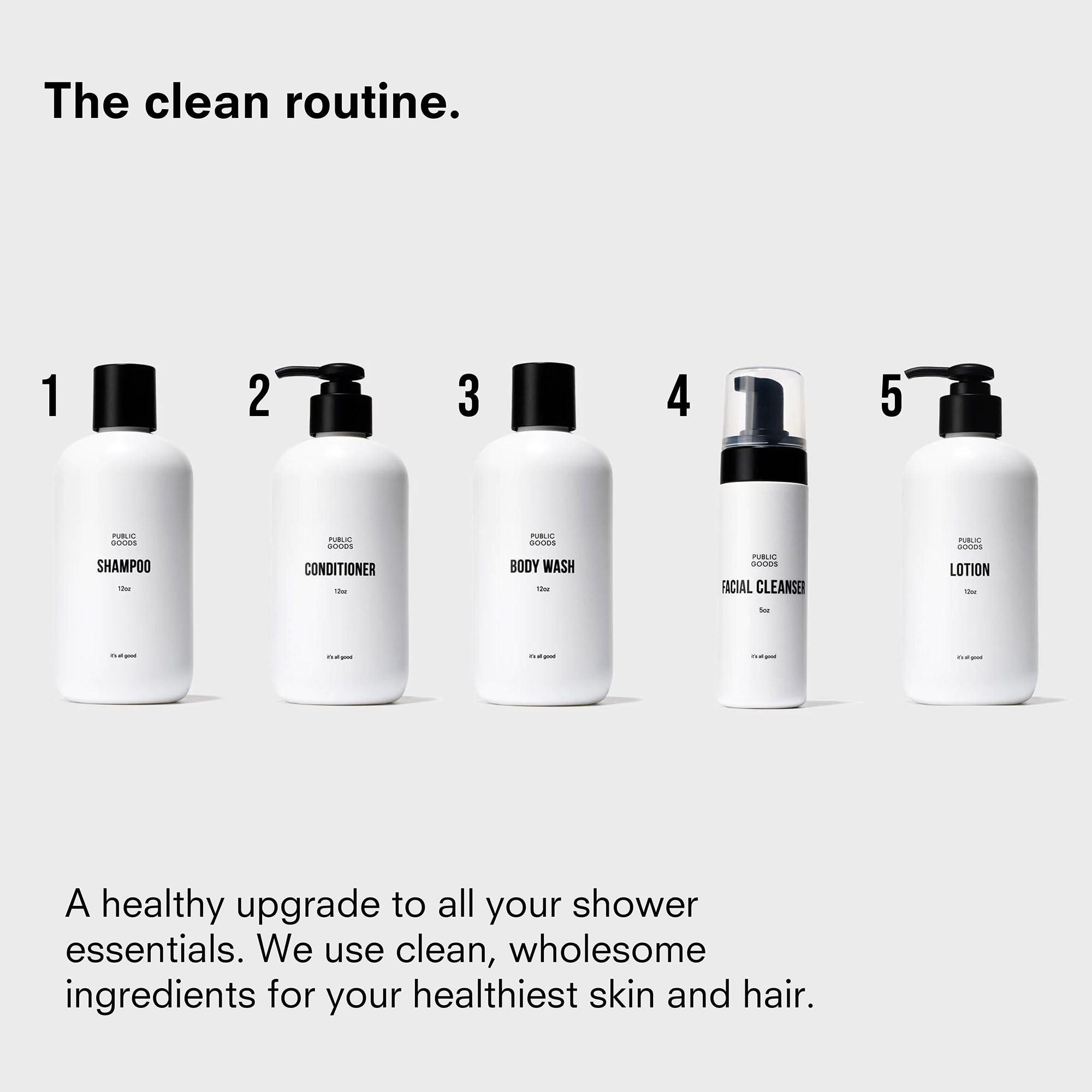 Public Goods conditioner fragrance hints grapefruit and mandarin citrus notes.