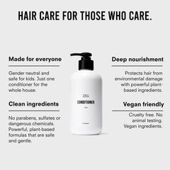 Public Goods conditioner with shampoo pair on shelf for citrus-scented routine.