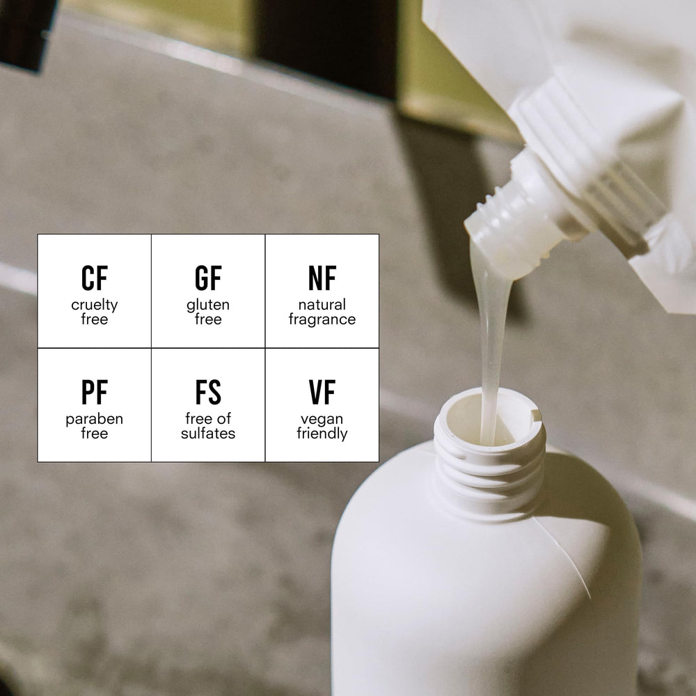 Public Goods hand soap lather close-up highlights natural essential oils for daily cleansing