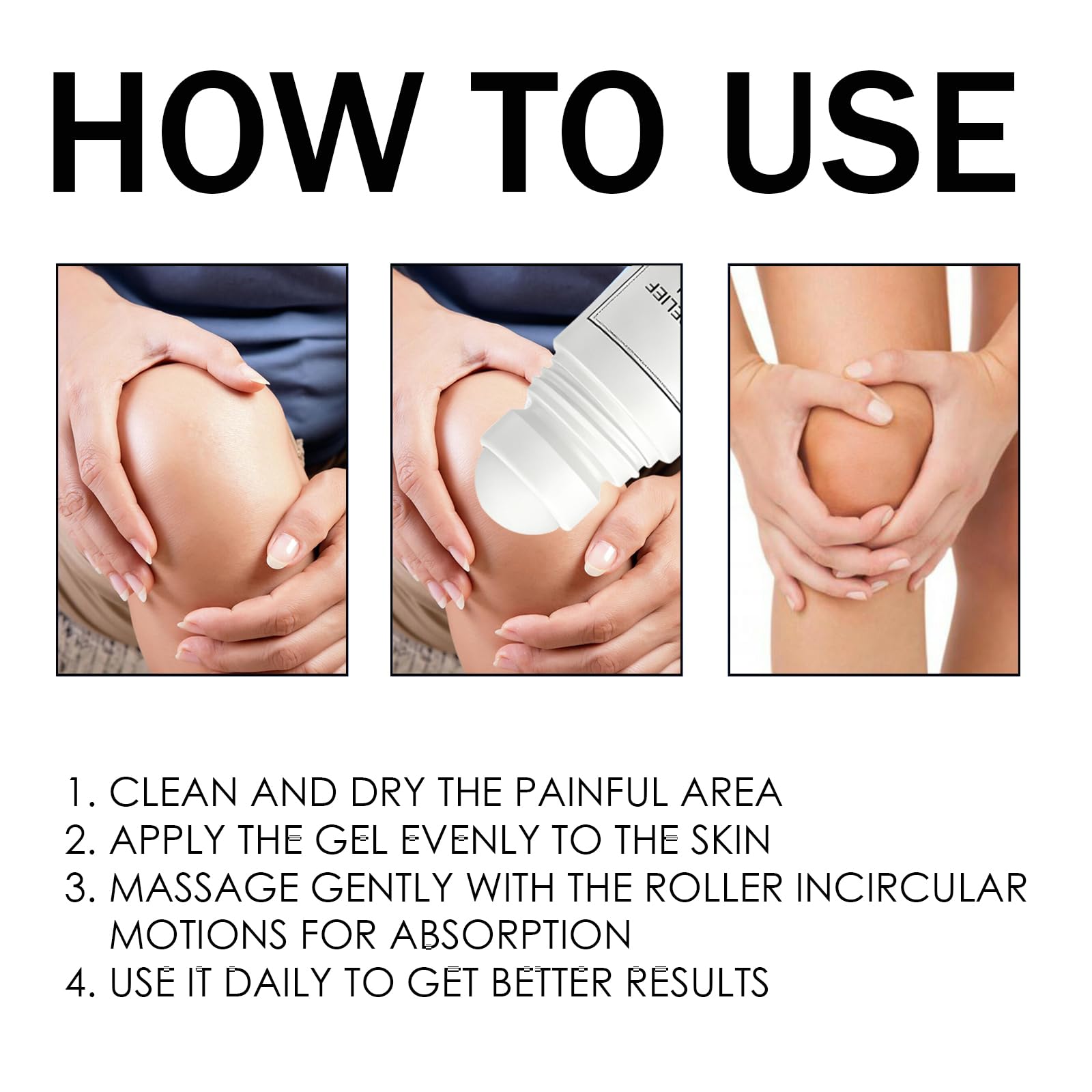 Pucges Nerve Relief Roll On 75 ml packaging suitable for travel.