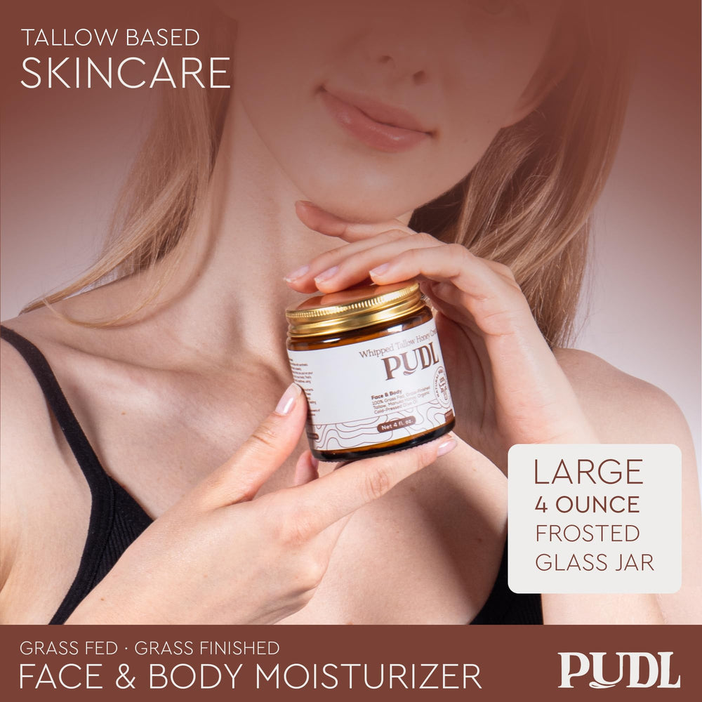 PUDL manuka honey jar with application on skin highlighting soothing benefits