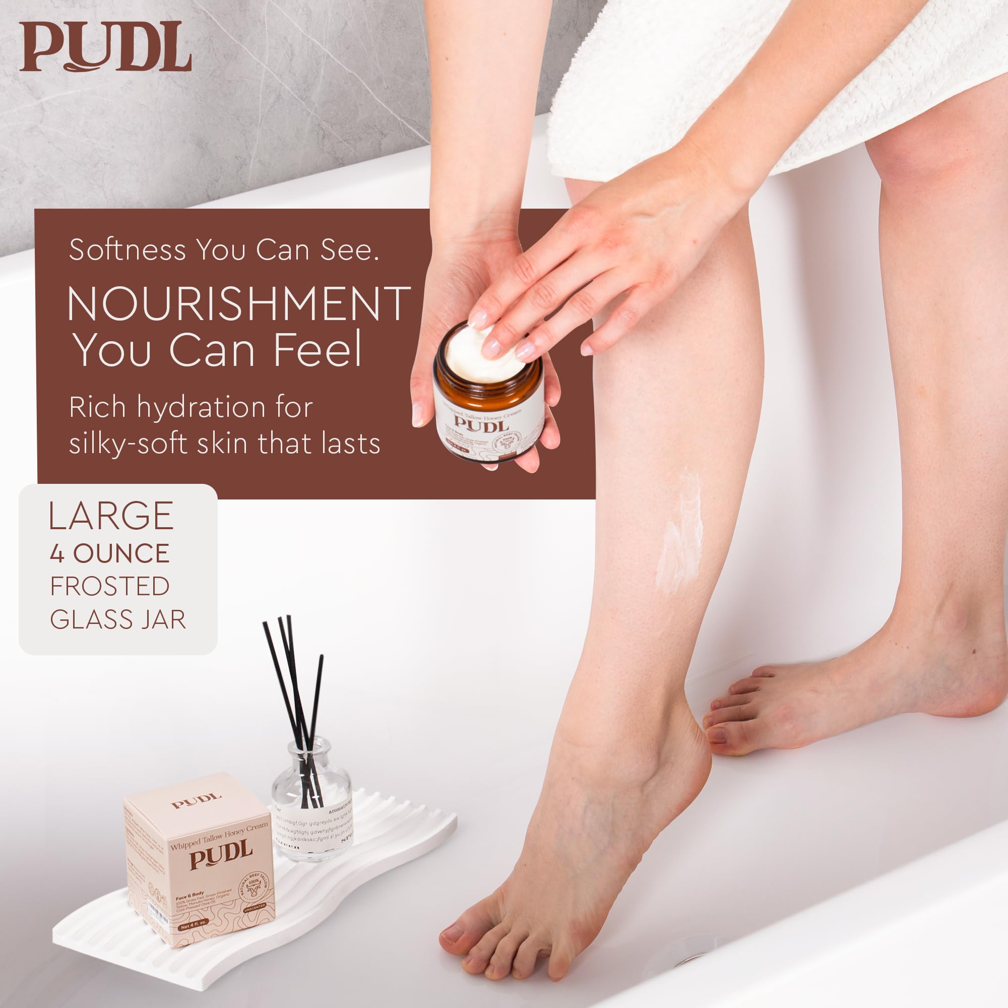 PUDL cream at various temperatures showing texture change