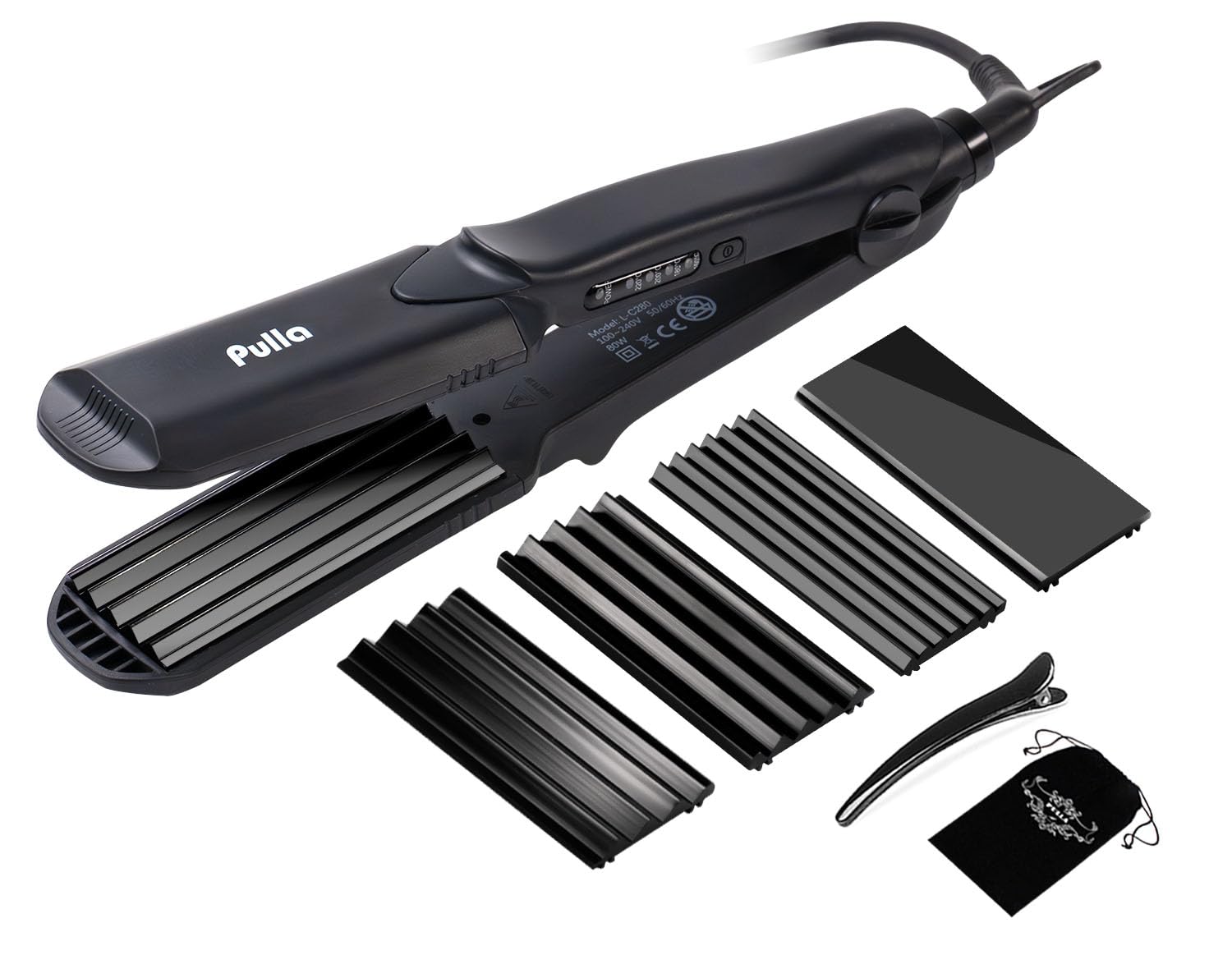 Pulla 4in1 interchangeable plates closeup demonstrates versatile styling options.
