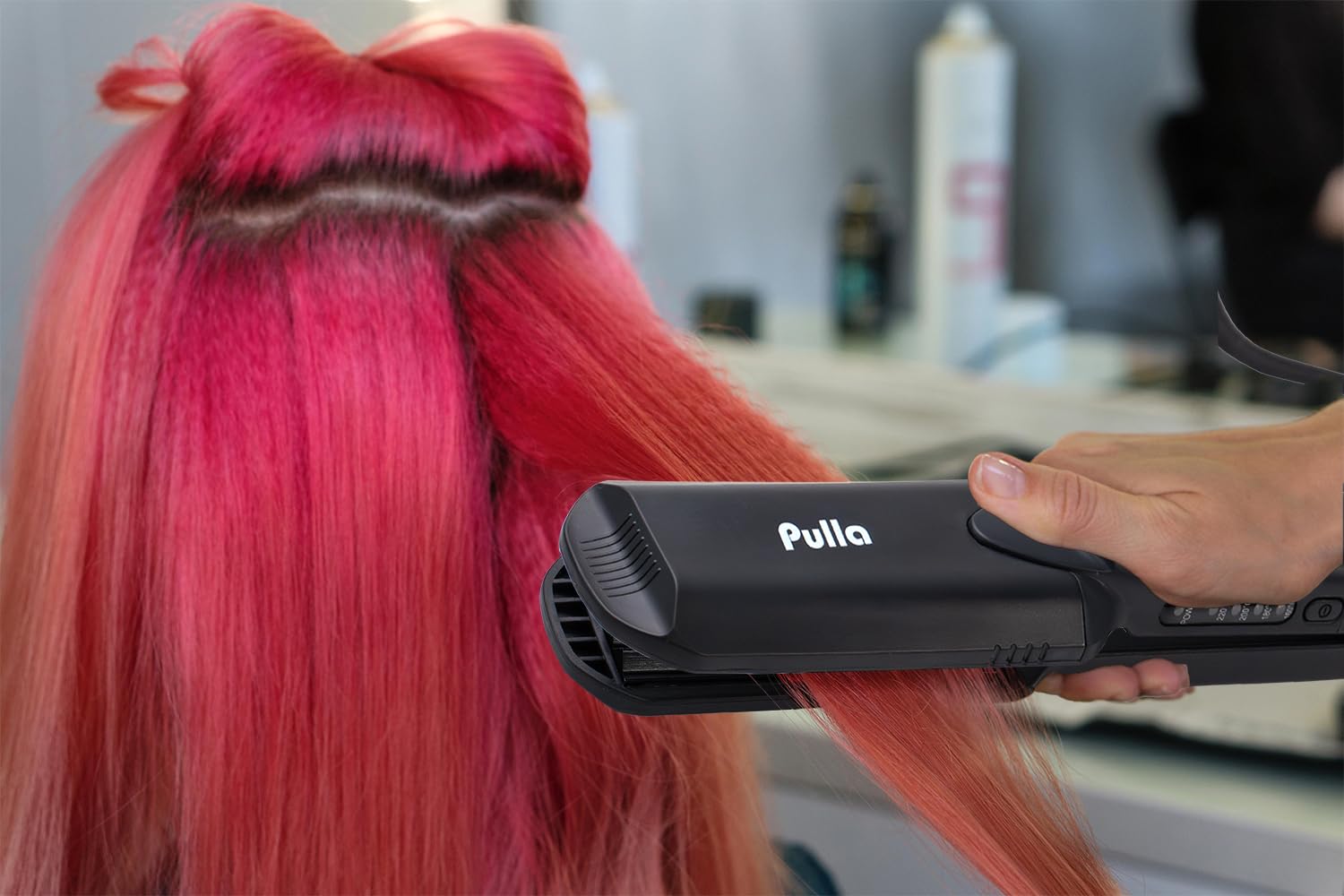 Pulla all-hair-types styling montage shows versatility for short to long hair.