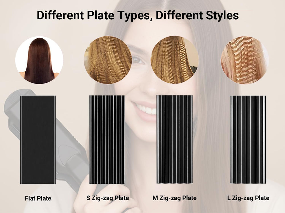 Pulla tourmaline ceramic plates heat evenly for smooth, quick styling.