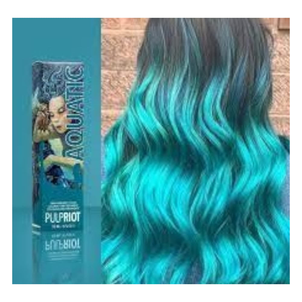 Pulp Riot Aquatic application shows direct-from-tube saturation for even color.