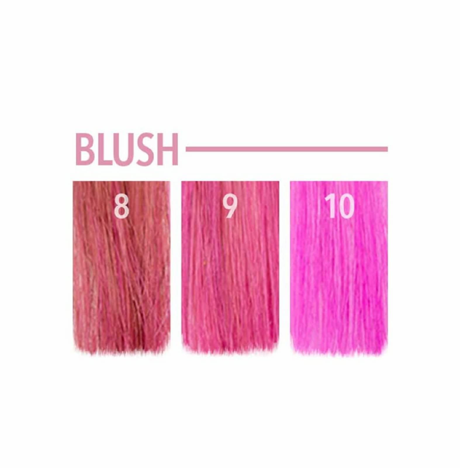 Pulp Riot Blush finish on hair shows bright, customizable shade results
