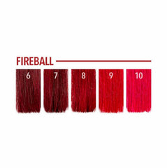 Pulp Riot Fireball 4oz on pre-lightened hair for brightest tone