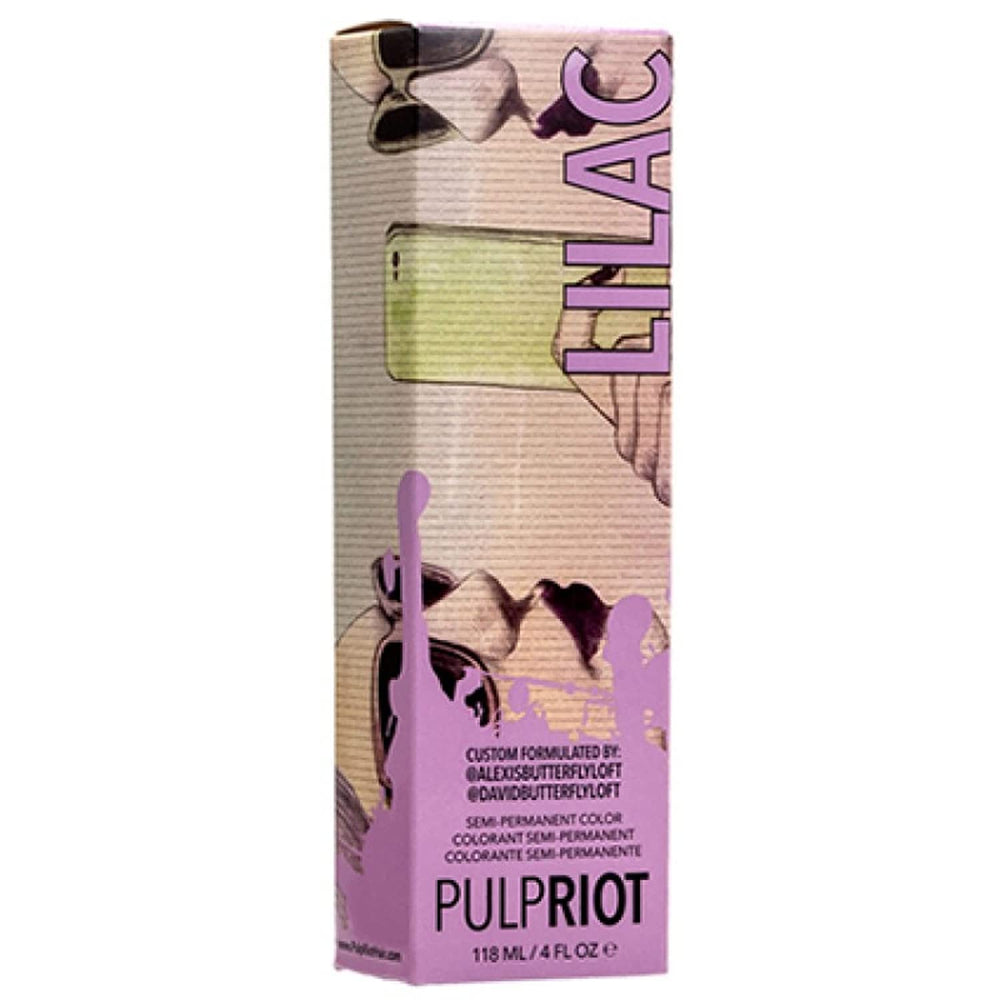 Pulp Riot Lilac semi-permanent color on hair for vibrant shade while preserving hair integrity