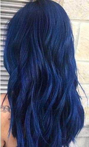 Pulp Riot Nightfall application on dry hair highlights direct-from-tube saturation for even coverage.