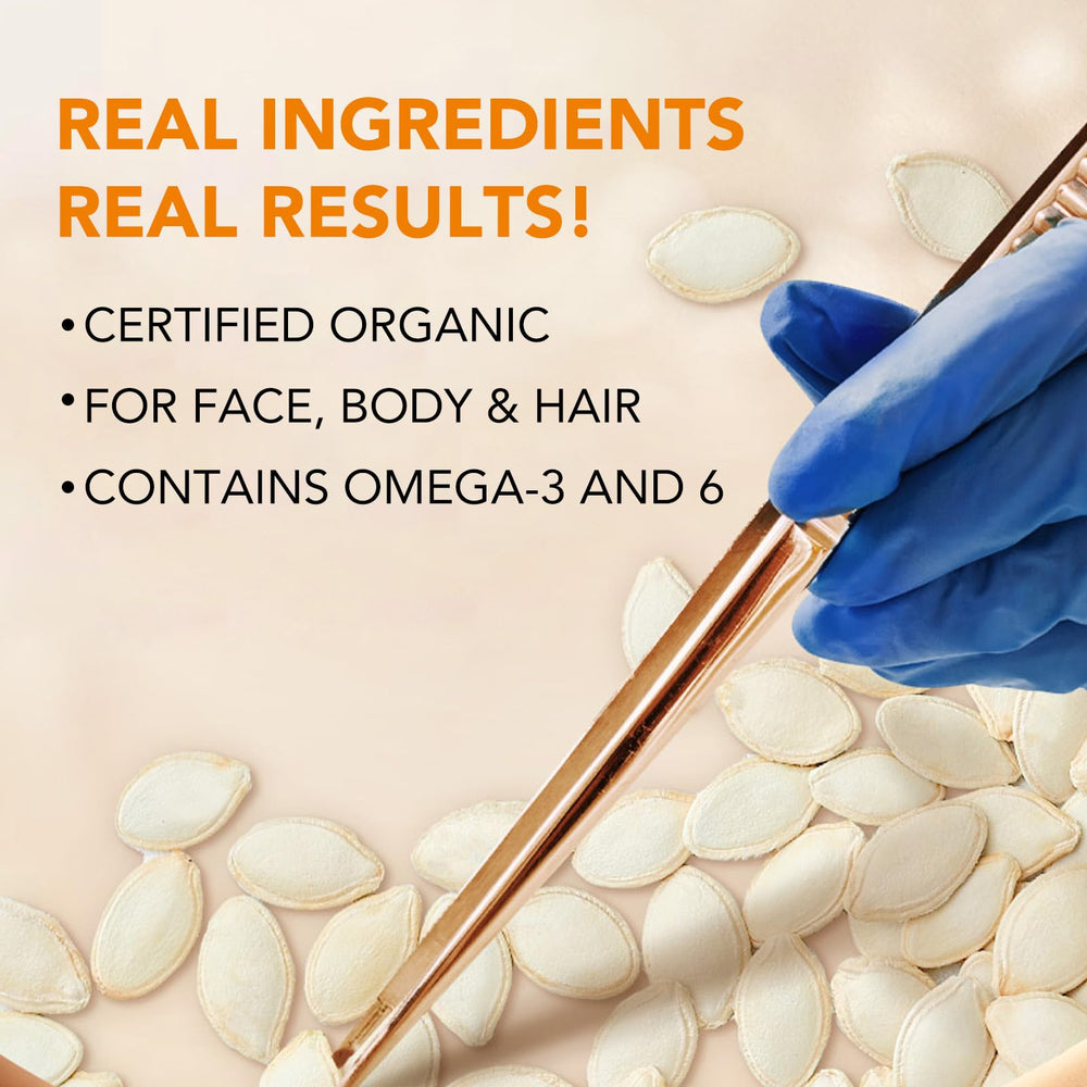 Pumpkin Seed Oil nails image highlighting cuticle care and strengthening.