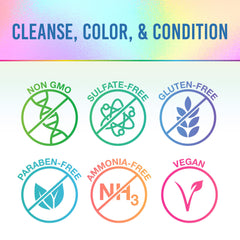 Punky Bluemania with keratin amino acids strengthens and adds shine.