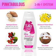 Punky Colour 3-in-1 hair-cleanser lather image demonstrates gentle cleansing and conditioning