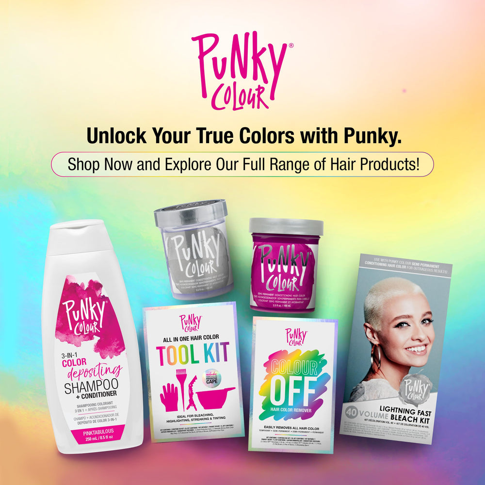 Punky Colour 3-in-1 packaging display emphasizes cruelty-free adult-use product