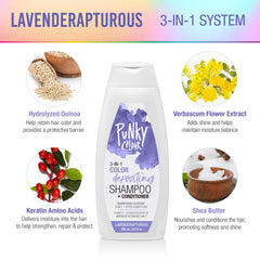 Punky Colour 3-in-1 Lavenderapturous color deposit closeup in violet hues