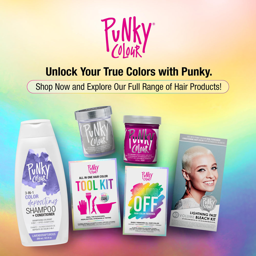 Punky Colour Lavenderapturous rinse texture demonstrates gentle cleansing while preserving natural oils.