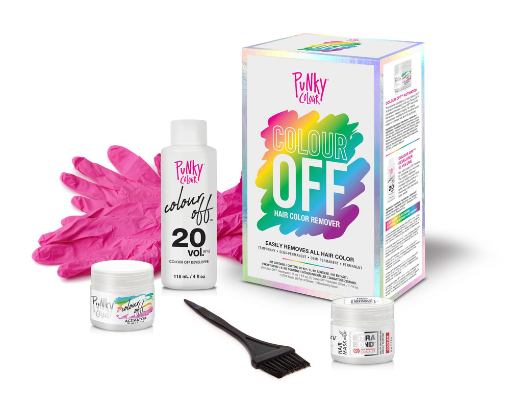 Punky Colour Off dispensing spoon for portion control during mixing