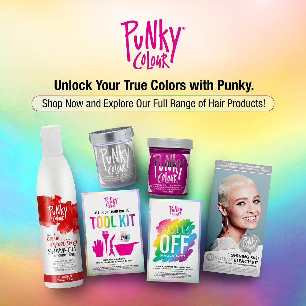 Punky Colour Off gloves and applicator sponge for clean use