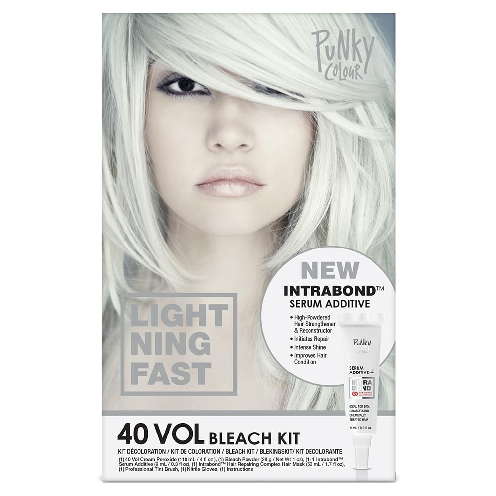 Punky Intrabond 40 Vol Bleach Kit pack front image for at-home lightening