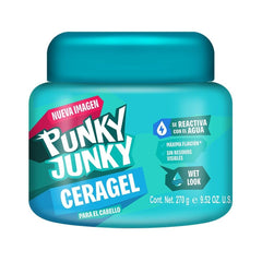 Punky Junky Cera Gel Fx brillo mojado en envase para peinado
