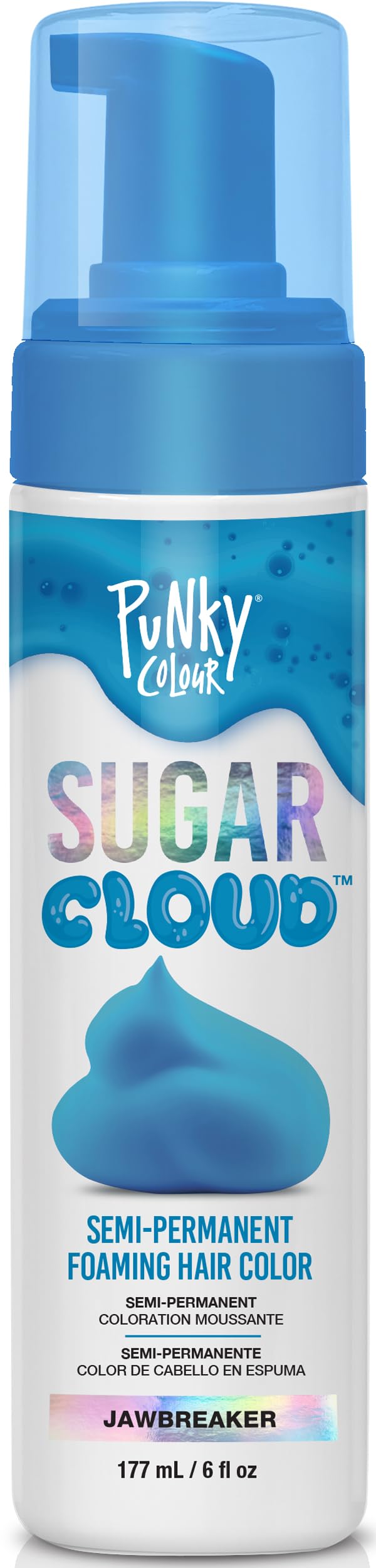 Punky Sugar Cloud foam bottle for easy at-home color application and transformation